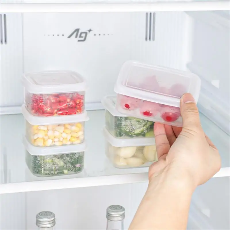 Crisper Rectangle Multilayer Overlay Eco-friendly And Tasteless Clean And Fresh Extended Freshness Home Storage Packing Box Grid