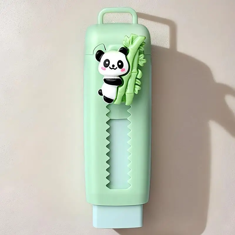 Push out up borrachas dos desenhos animados panda lápis push pull slide borrachas para crianças retrátil bonito escrita pintura desenho ferramenta limpa