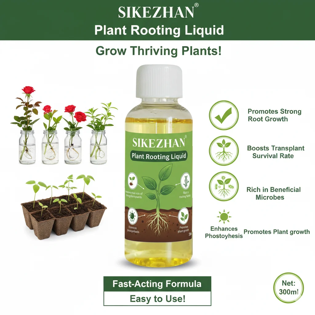 Plant Rooting Liquid 30ml - Rapid Root Growth Enhancer for Cuttings & Transplants, High Survival Rate Nutrient Solution