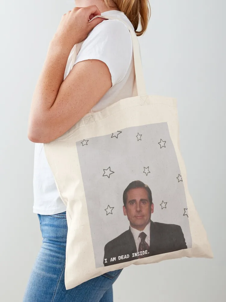 

I Am Dead Inside Tote Bag tote bags aesthetic handbag reusable shopping bag custom tote bag