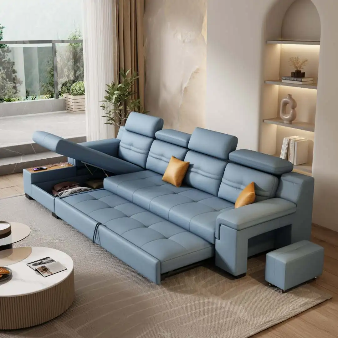 Designer Leather Living Room Sofas Couch Lazy Office Luxury Lounge Sofas Multifunctional Decor Divano Lounge Suite Furniture