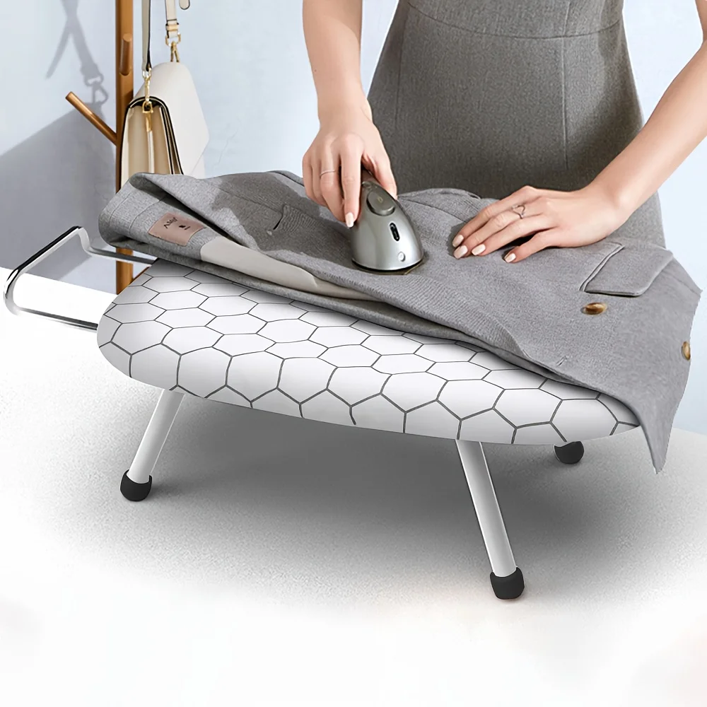 Premium Folding Ironing Board for Home Use, Featuring Printed Sewing Accessories. Shipped From Local Inventory.Smooth Ironing