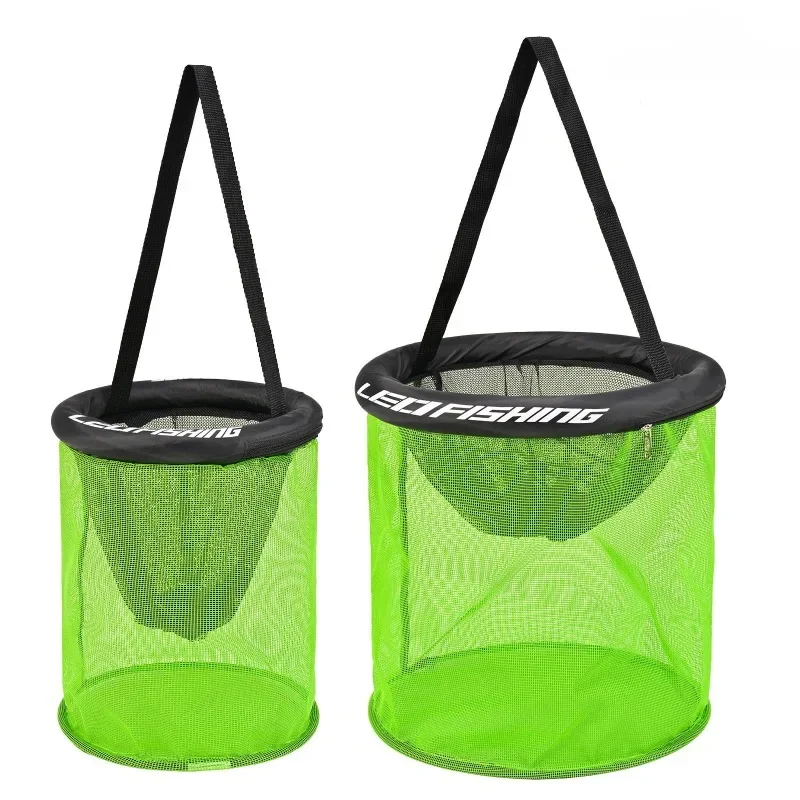 

Circular Buoyant Fish Basket Floating Live Bait Container Shrimp Keeper Fishing Gear Tackle Storage Marine Catch Holder