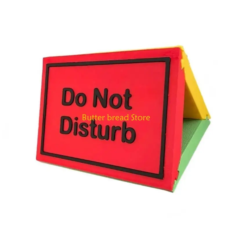 W89C Vibranted 3D Printed  Triangle Office Desk Sign Block For Office Desk Decoration For Work Environment
