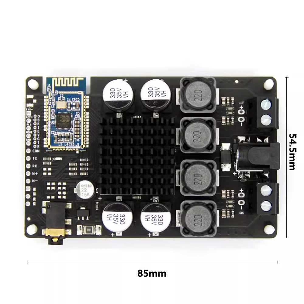 AIYIMA Mini placa amplificadora de potencia Bluetooth 5,0 amplificador de Audio 2,0 amplificador de sonido estéreo 2x100W amplificador de Audio doméstico AUX