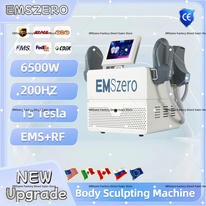 EMSZERO-estimulador muscular electromagnético NEO HI-EMT RF EMS, máquina para esculpir, profesional, 2024 w, 5 mangos, pélvicos, 6500