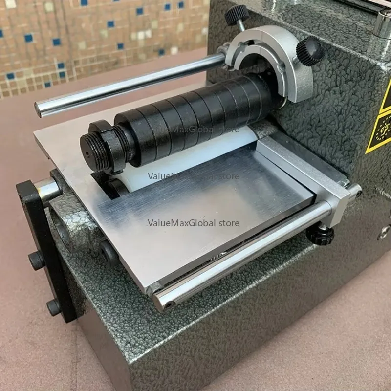 

Factory Direct 12CM Mini Leather Desktop Machine - 2-in-1 Strip Cutting & Belt Lining Laminating | High Precision for Leathercra