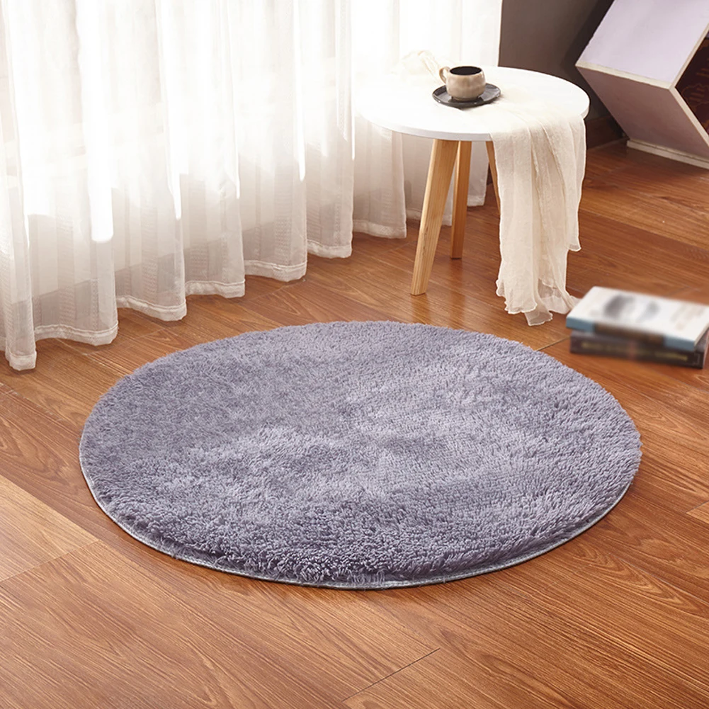 

Soft Plush Round Rug Mat Fluffy Solid Color Carpets For Living Room Home Decor Bedroom Kid Room Decoration Thick Pile Rug