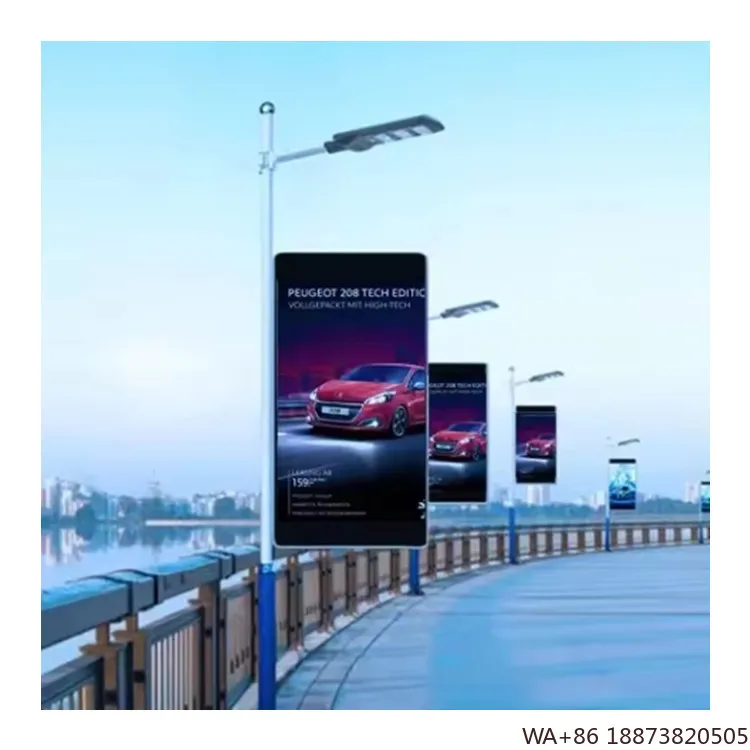 Display di controllo intelligente per esterni LED P4 Schermo pubblicitario digitale a facce singole e doppie per negozio al dettaglio di hotel in vendita