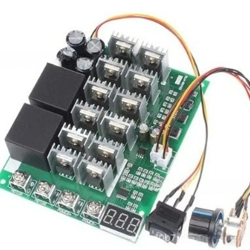DC Motor Governor, Pump PWM Stepless Speed Switch, Forward and Reverse, Digital Tachometer 10-55v