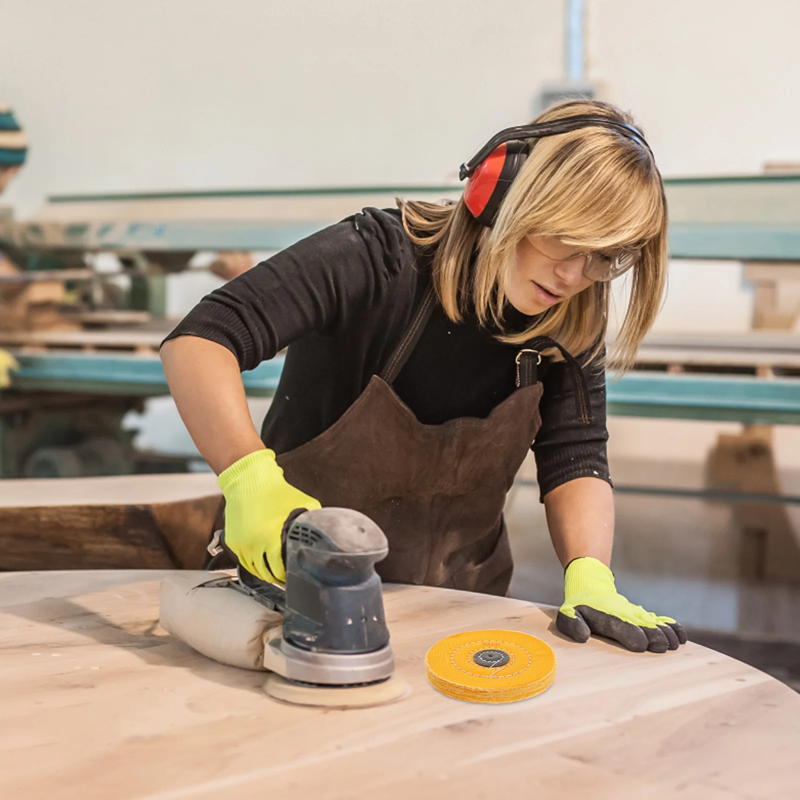 

Polishing Wheel 5 Inch Fabric Buffing Head for Metal Aluminum Stainless Steel Jewelry Wood Plastic Ceramic Glass