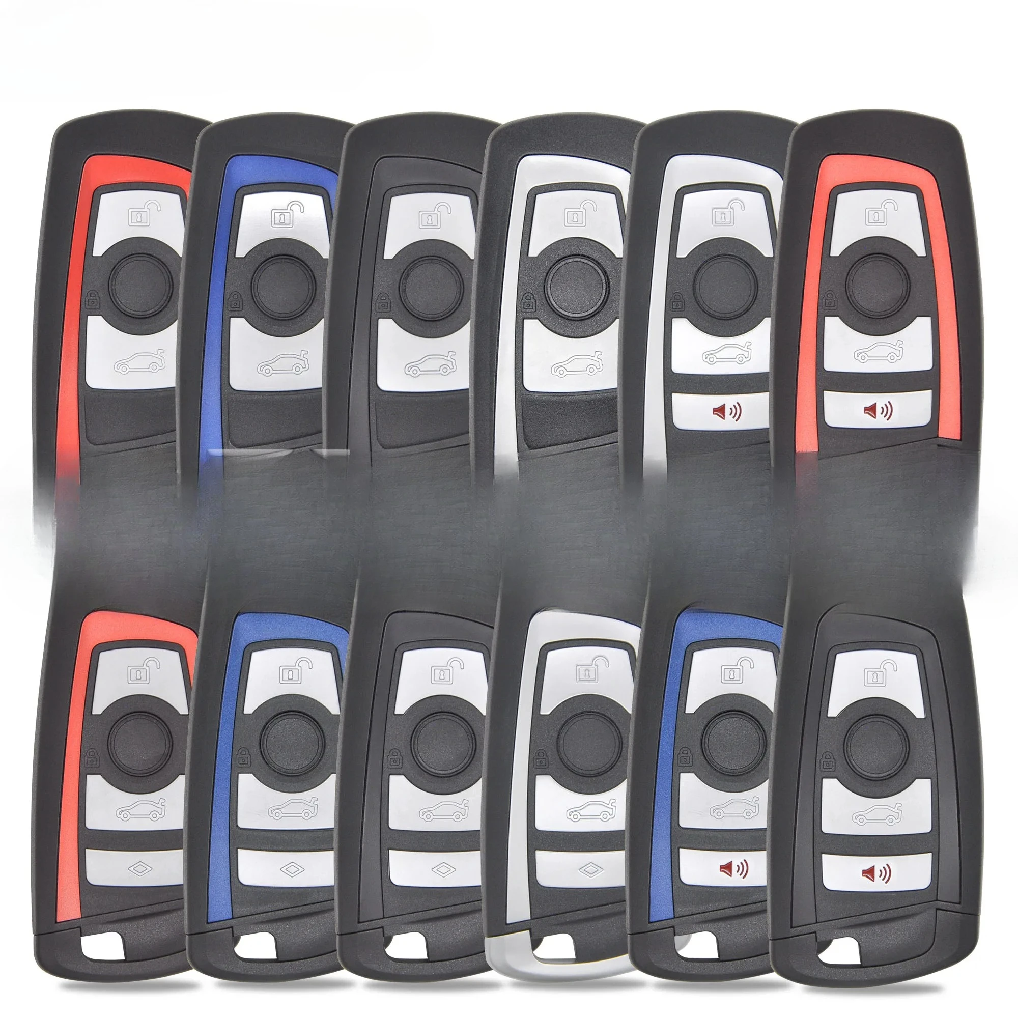 

HE 3/4Button CAS4 FEM Красочный чехол для автомобильного ключа Корпус для BMW 1 3 5 7 серии E90 E92 E93 X3 X5 F10 F20 F30 F40 GT