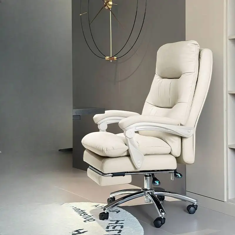 Silla de oficina ejecutiva nórdica, silla de oficina ergonómica y cómoda para ordenador, muebles modernos de diseño Lazy Cadeira Presidente