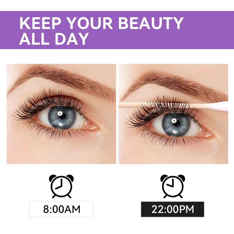 Mascara 5d pour tous les cils, imperméable, allongeant et Volume, cosmétiques, maquillage pour femme, effet noir et marron étendu