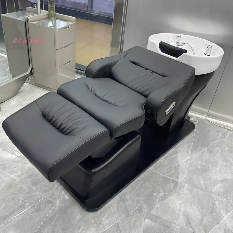 Cosmetic Barber Cosmetology Shampoo Multifunctional Shampoo Chair Hair Salon Rotate Electric Chair Massageador Furniture QF50SC