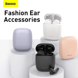 Baseus W04 Ture Wireless Headphones TWS Bluetooth 5.3 Earphones Noise Plus Reduction Voice Case Original New Earbuds Silico