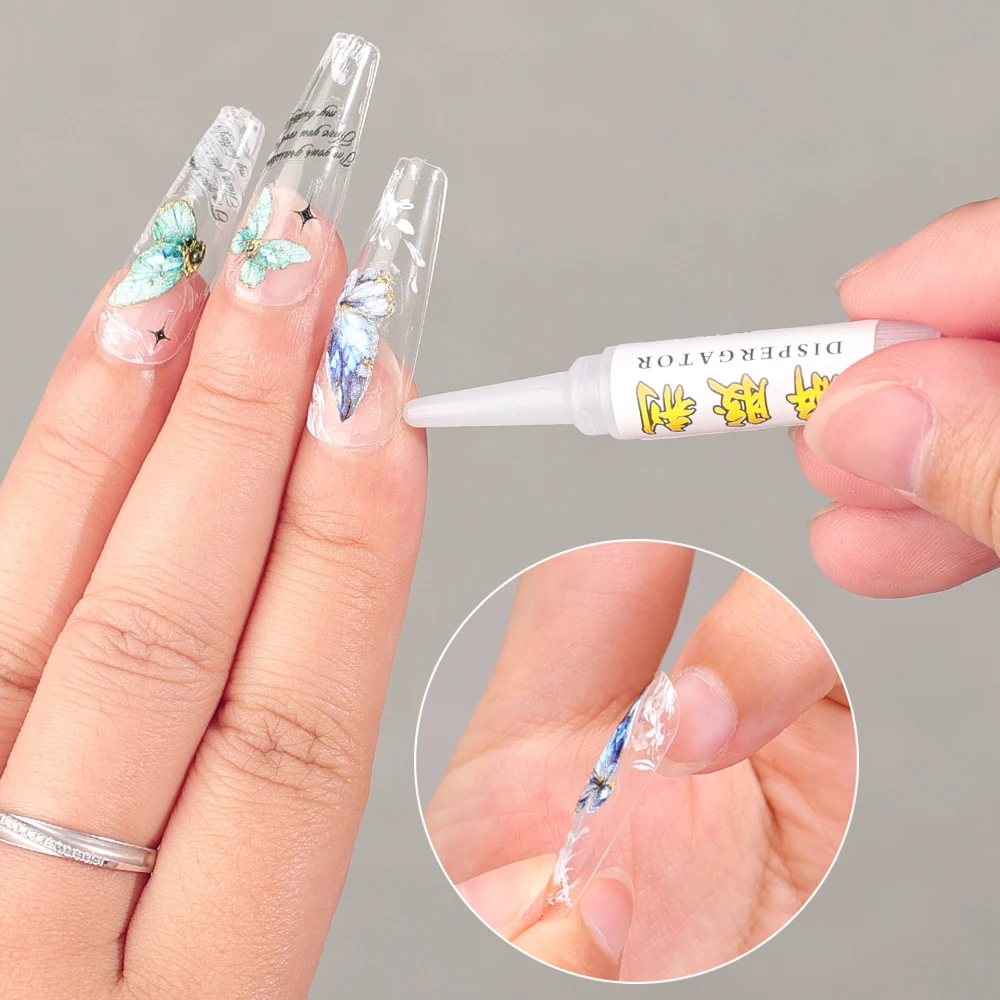 1/3/5PCS Nails Debonder Glue Cleaner Remover Nails Rhinestone False Nails Degreaser Liquid Quickly Removing Extension Nail Tools