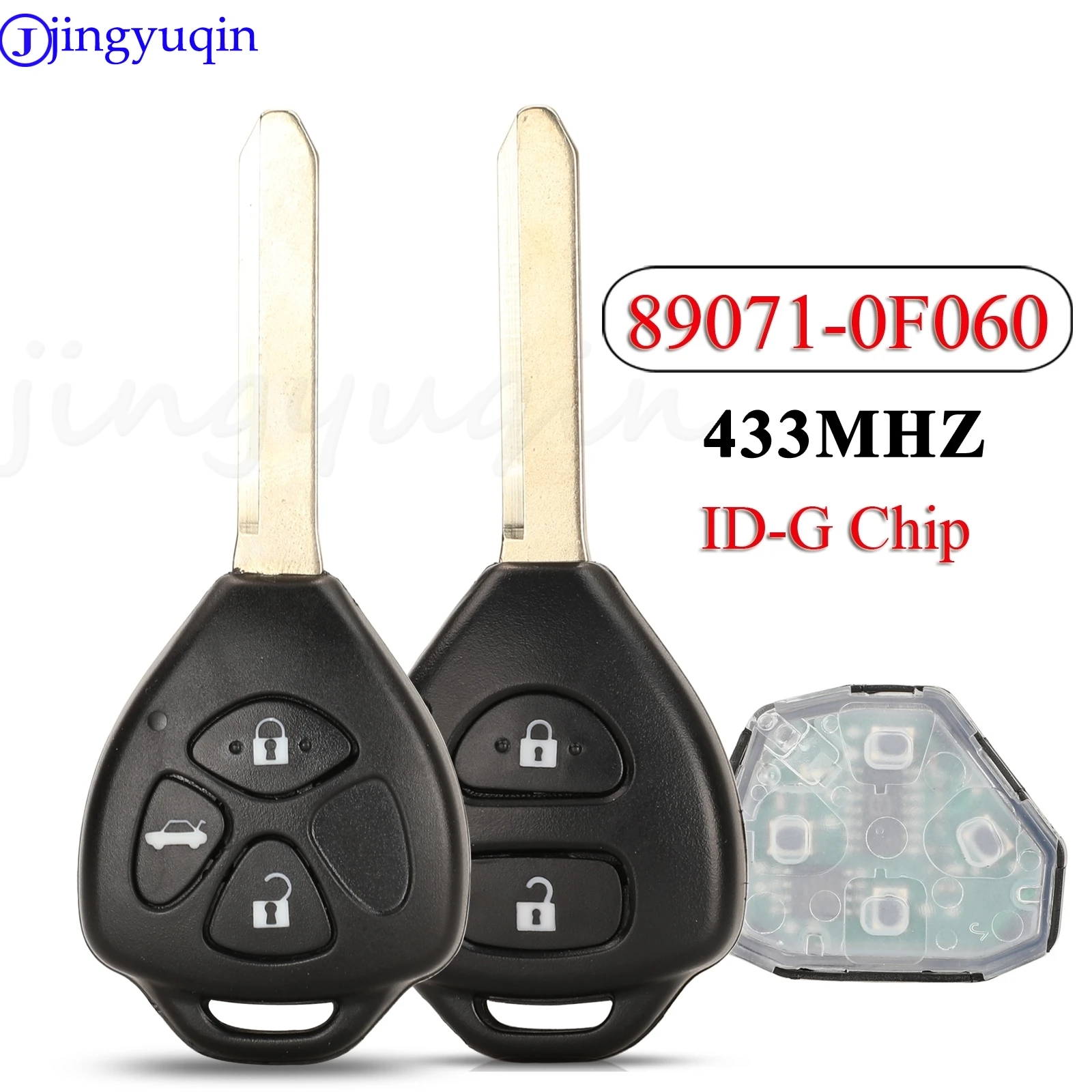 JYQ 26041-11H29 89071-0F060 433MHz G Chip Car Remote Key For Toyota Corolla Avensis Yaris Verso Auris Auto Key Full Control