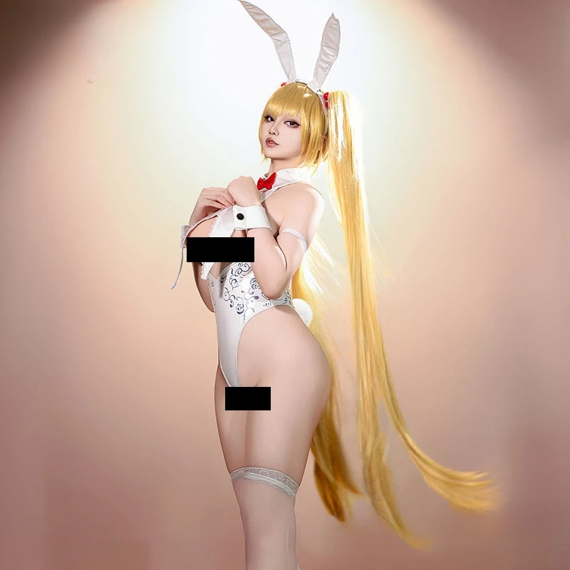 AGCOS Anime Lily Bunny Girl Cosplay Costume Woman Christmas Roleplay Uniforms Jumpsuits Costumes Sexy Cosplay