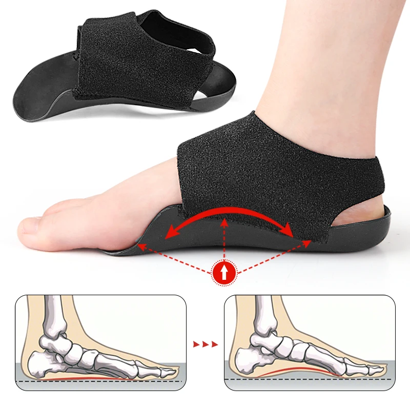 Unisex Orthotic Arch Support Insoles Shock Absorbing Flat Feet Correction Foot Care Walking Shoe Pads