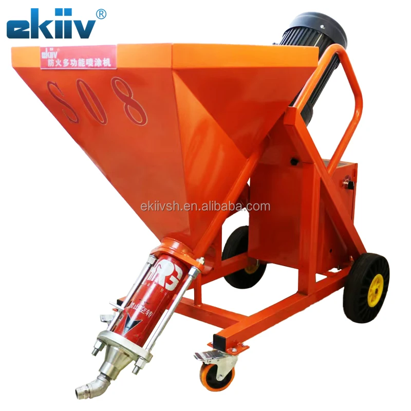 Wall Real Stone Paint Spraying Machine Crack Resistant Mortar Putty Thick Paste Fireproof Coating Integrated Texture Sprayer