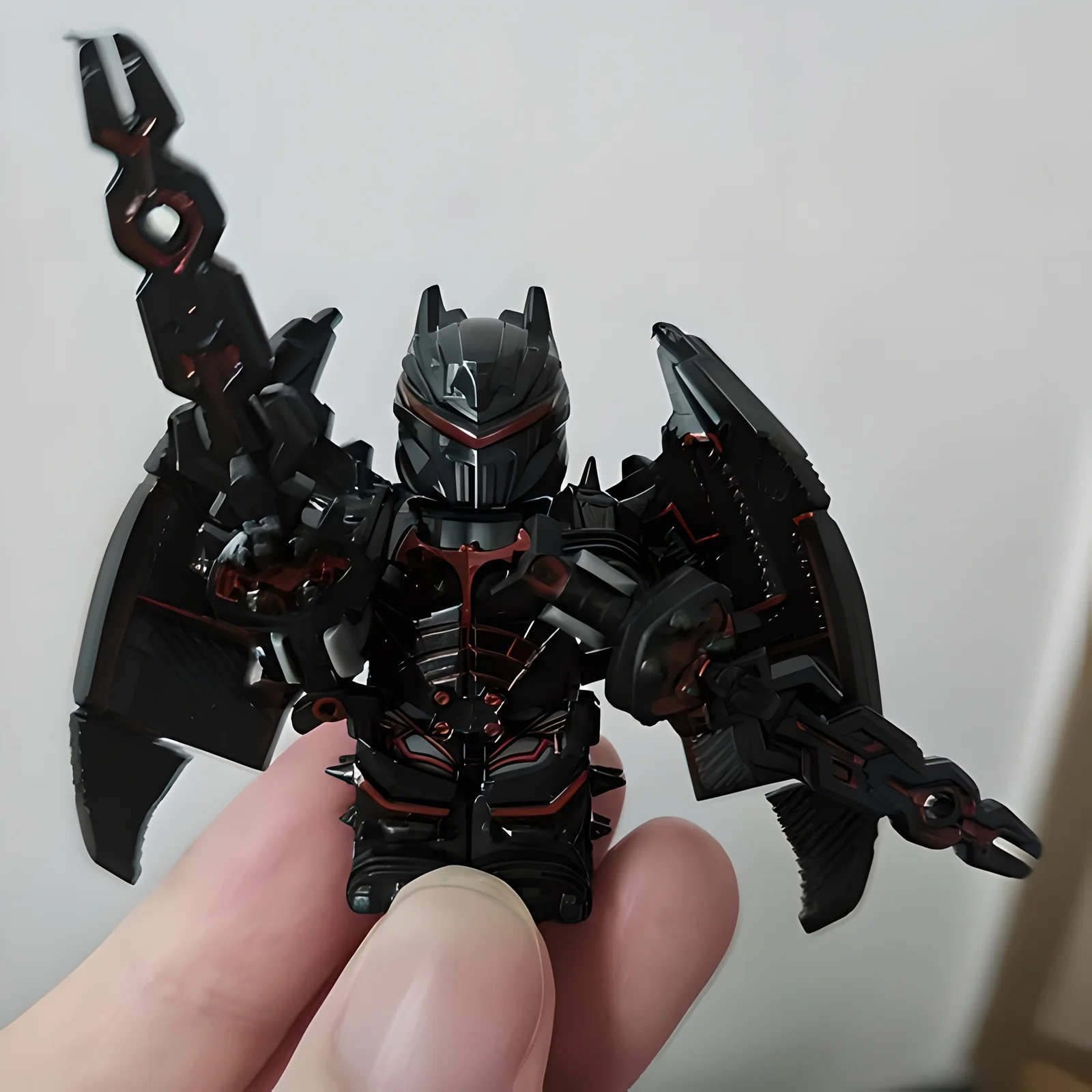 

Прохладный бронированный летучая мышь Mecha для третьих вечеринок, фигурка с крыльями летучей мыши и двумя мечами, идеально подходит для любителей супергероев и коллекционеров