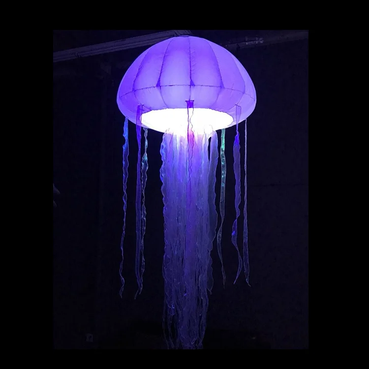 

Party Decoration Advertising Inflatable Led Lighting Jellyfish Hanging Colorful Air Jellyfish Balloon For Event