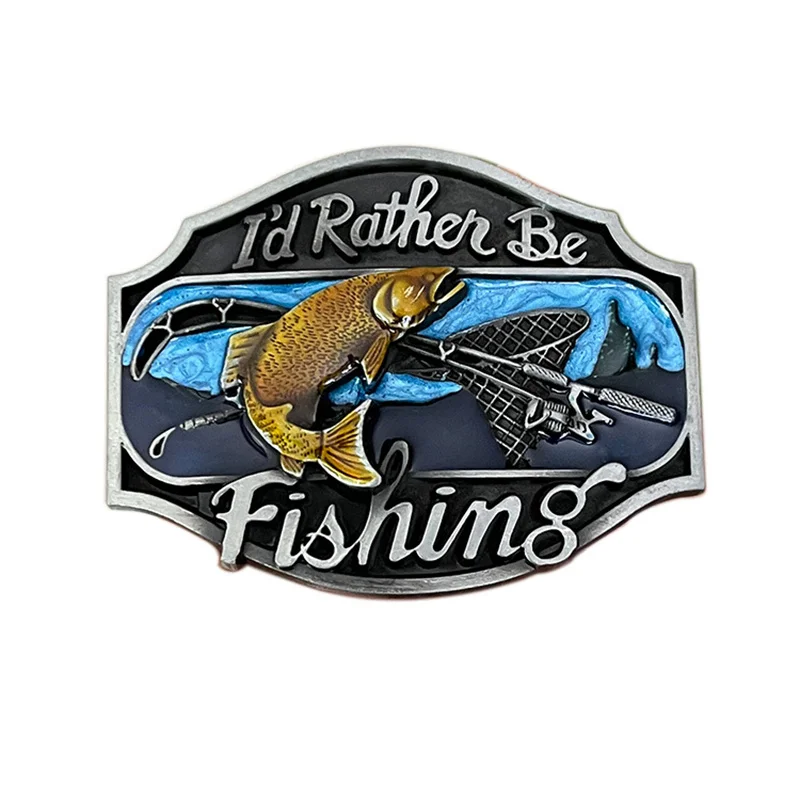 Fishing casual style belt buckle