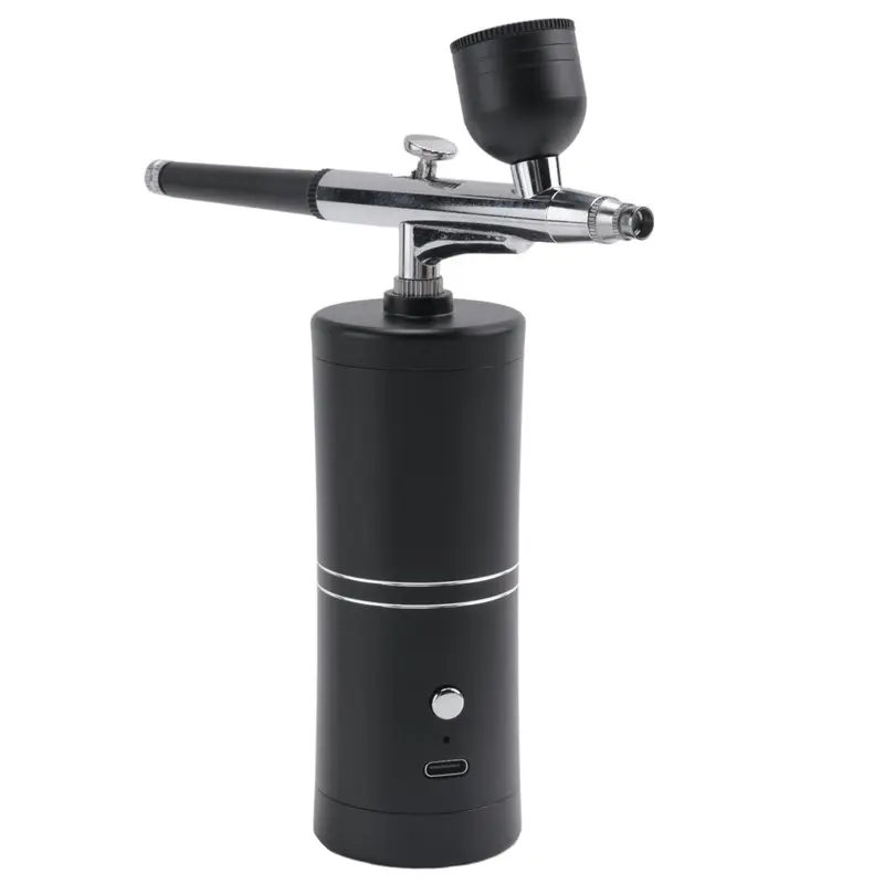 WCS-8X Airbrush Kit With Compressor Rechargeable Cordless Non-Clogging High-Pressure Airbrush Set