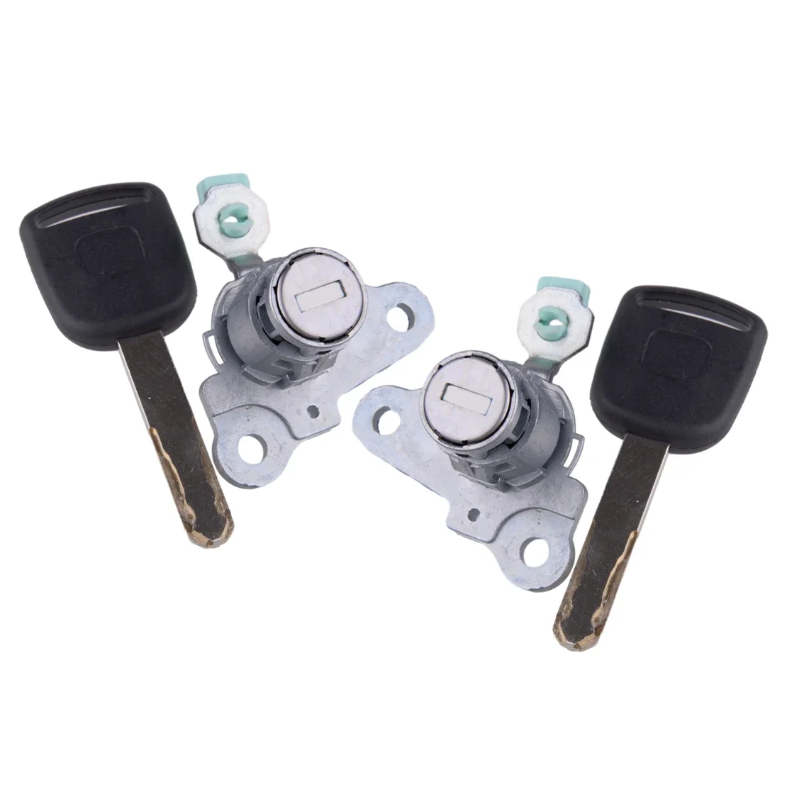 Front Left Right Door Lock Cylinder With 2 Keys Fit For Honda Fit Jazz 2003 2004 2005 2006 2007 2008