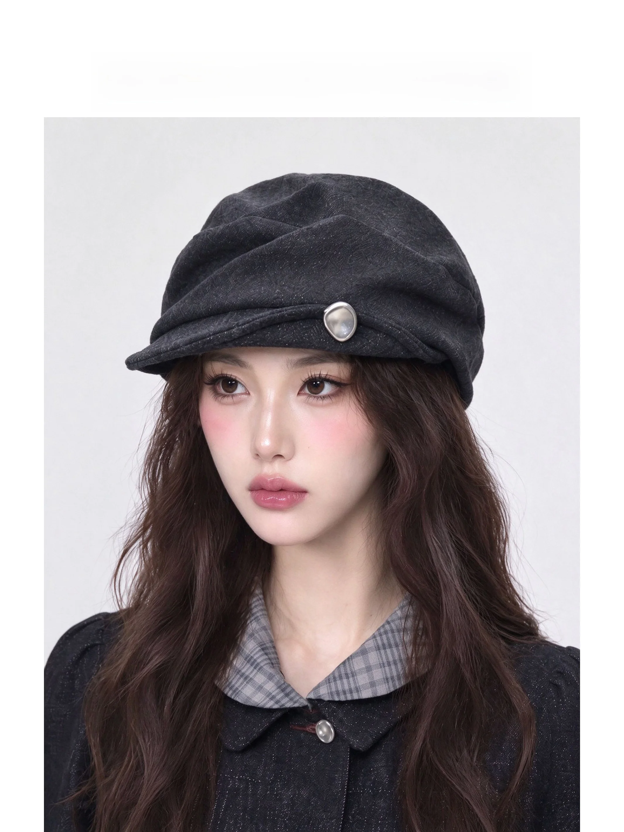 chapeau-beret-plisse-a-revers-et-boucle-metallique-vintage-monstar-pour-femme-automne-hiver-style-decontracte-pliable-effet-visage-fin-haut-de-gamme