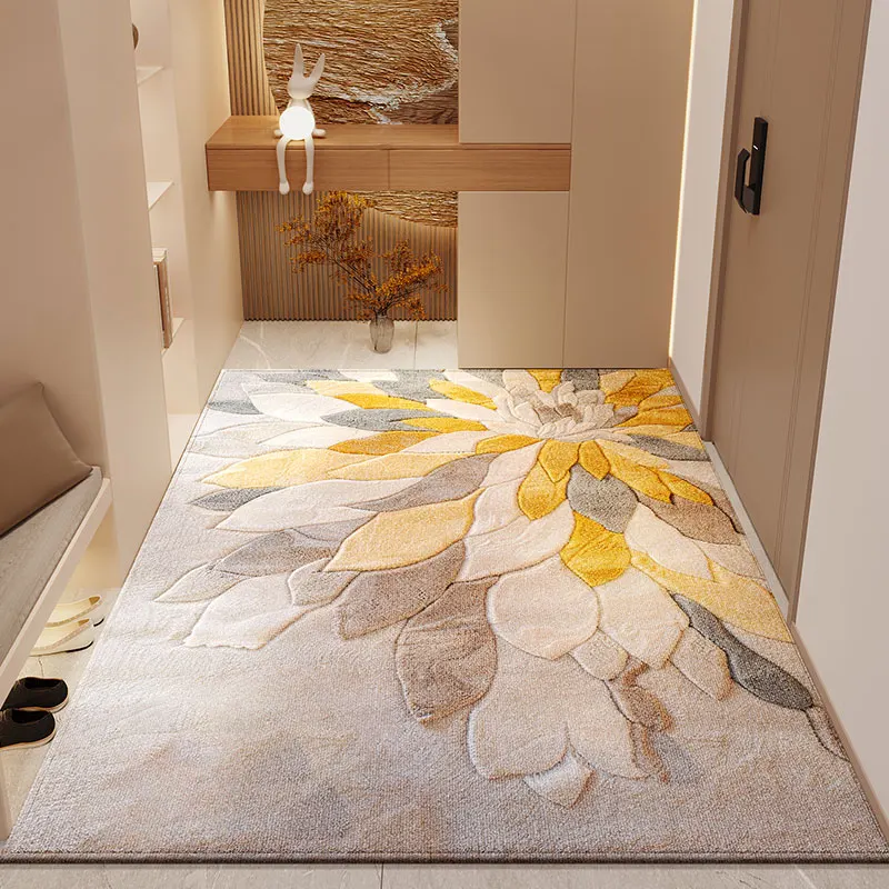 Premium Plush Fleece TPR Non Slip Doormat Indoor Entryway Rug For Front Door Porch Entry Hallway Shoe Changing Area Floor Mat