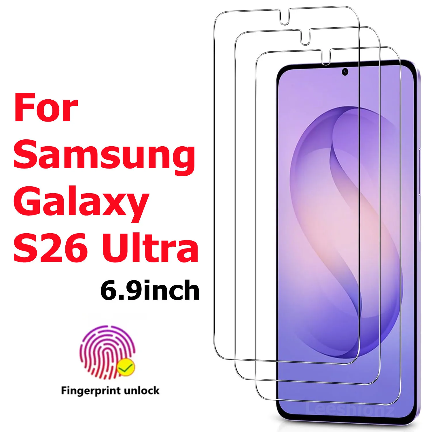 

6.9 inch Protective Tempered Glass film For Samsung Galaxy S26 Ultra Screen Protector