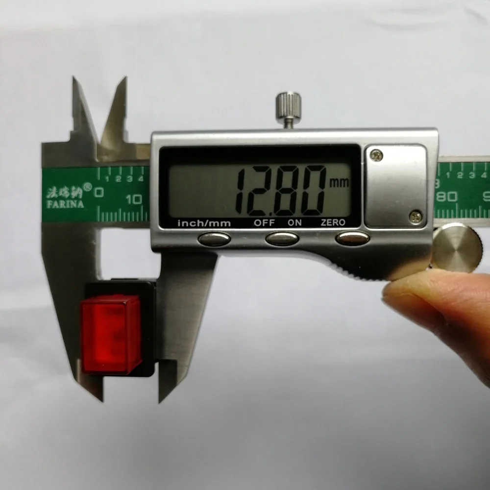 2 قطعة SOKEN PS23-16 الذاتي قفل الأحمر الضغط على زر مفاتيح 4 دبابيس 16A المقبس قطاع مفتاح بـزر دفع مع LED ل مكنسة كهربائية #5