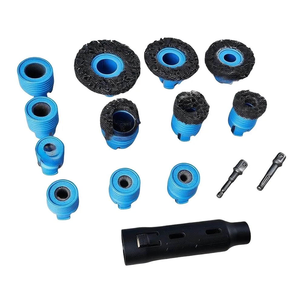 Car Wheel for Cleaning Brush Kit Designed for Rust and Contaminant Removal from Bolt Threads and Mounting Surfaces