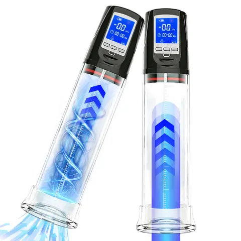 Automatic Penis Pump Suction Electric Male Delay Enlargement Glans Blowjob Masturbation Adult Sex Toys for Men 18+