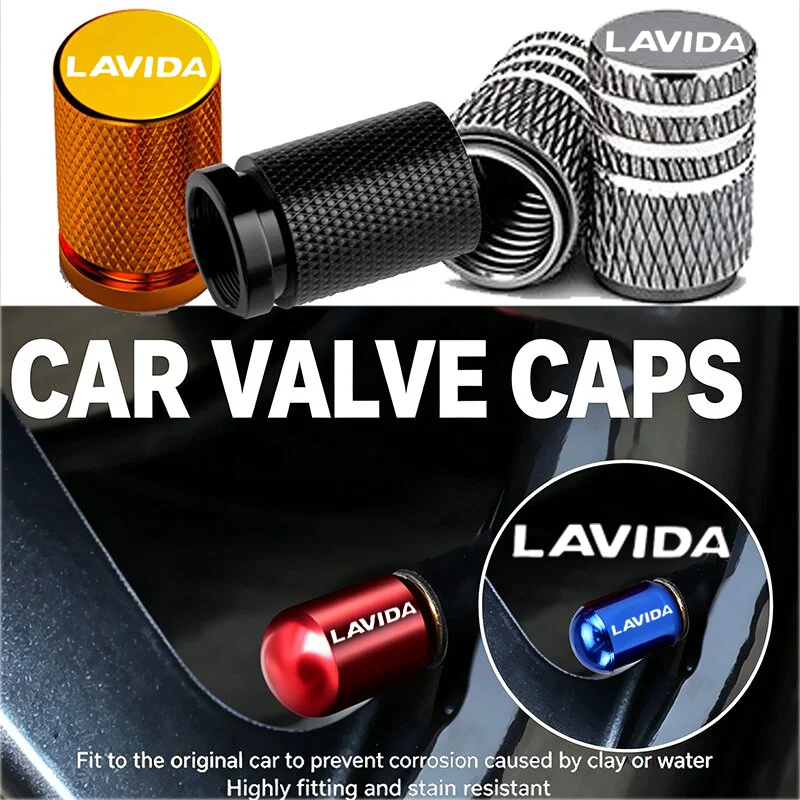 4PCS Alloy Car Tire Rim Wheel Anti-dust Air Valve Caps for Volkswagen LAVIDA Logo Caddy Jetta Polo Beetle PASSAT Sharan T-cross