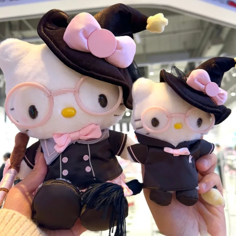 

Sanrio Magic Academy Hello Kitty Plush Keychain Soft Stuffed Bag Pendant For Backpack Purse Decoration Fashion Cute Accessory