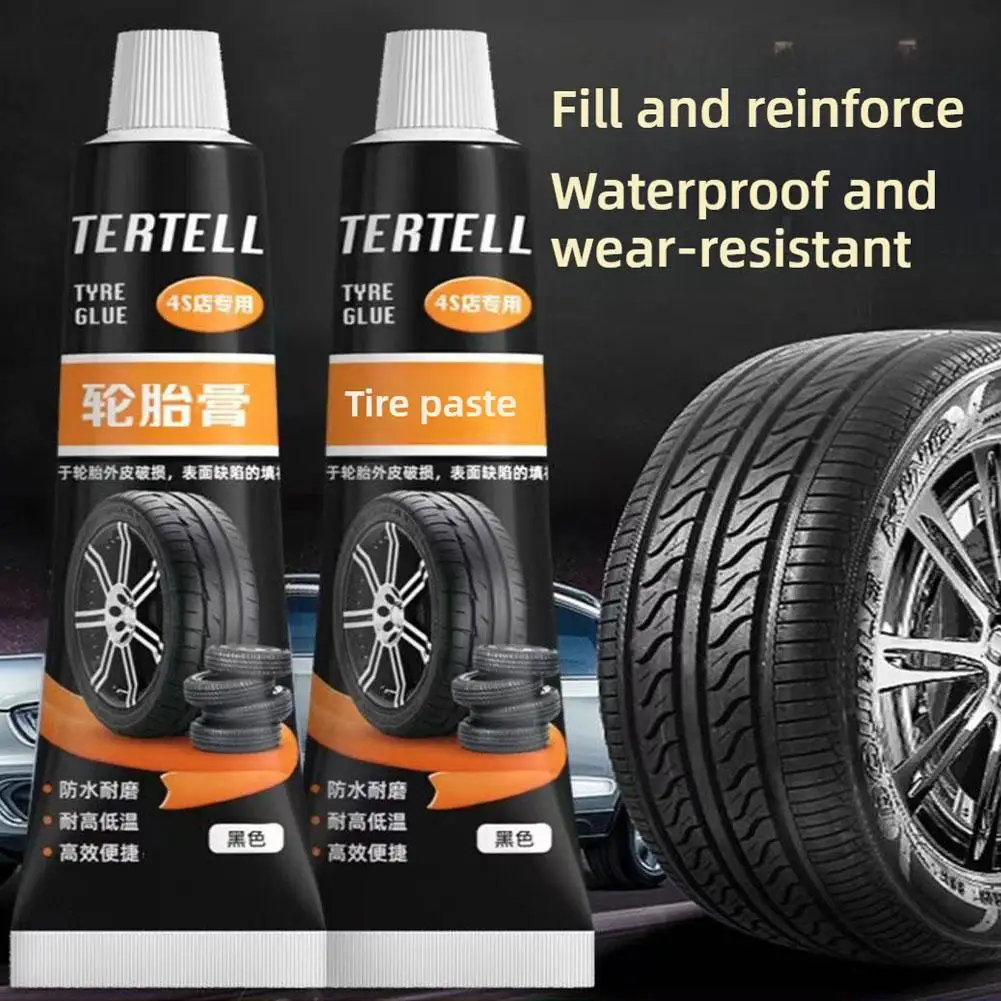 

Car Tire Glue Black Glue Liquid Strong Rubber Tire Glue Adhesive Instant Sealing Waterproof Wear-resistant Car Repair Tools X0M3
