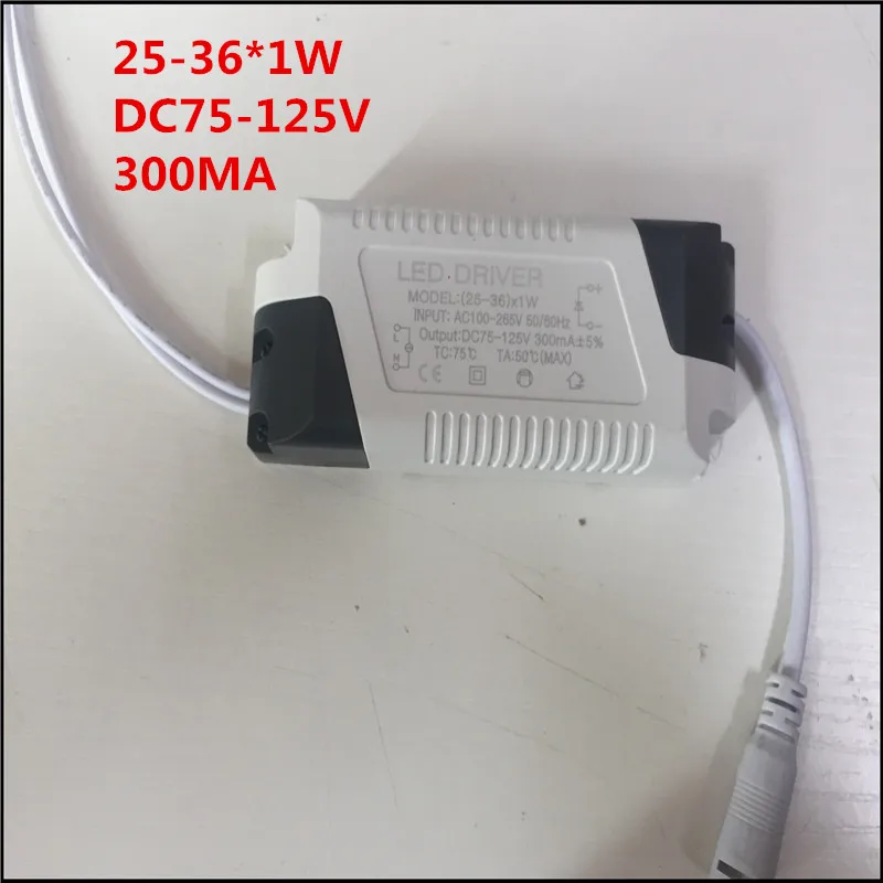 Imagem -03 - Conduziram a Placa Desencapada da Fonte de Alimentação da C.a. 85265v do Transformador 2536w do Adaptador do Motorista para a Corrente Constante 300ma das Luzes Conduzidas dc 75125v 10 Peças