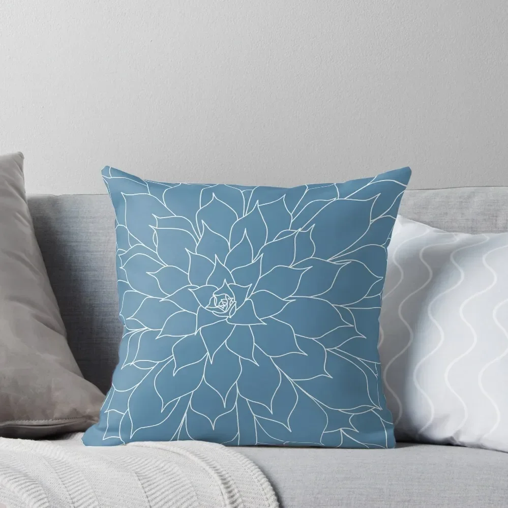 

Blue Succulent Throw Pillow Cushions Home Decor Decorative Cushions For Luxury Sofa Covers For Sofas Pillow