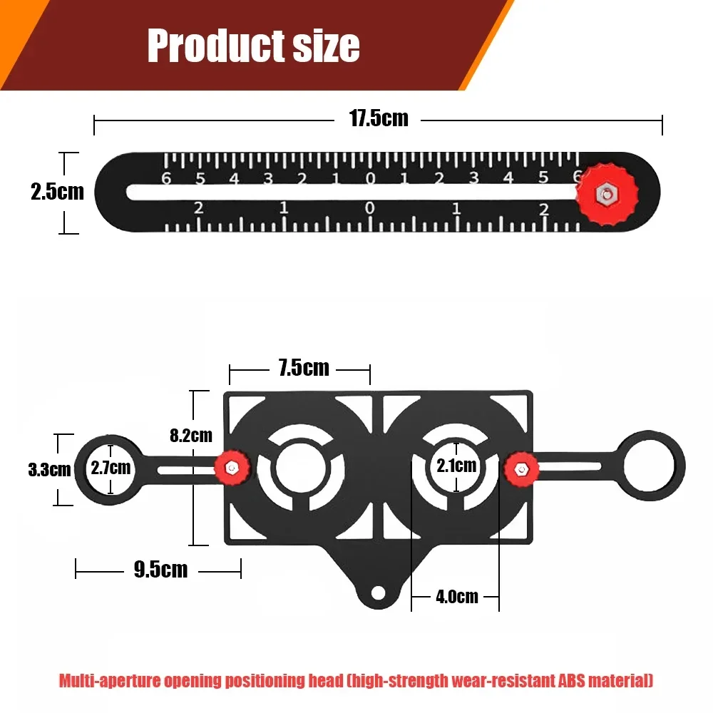 6/9/12 Aluminium Alloy Measuring Tape, Locating Drilling of Tile Holes Multi-angle Tape, Template Tools for Piercing Moulds.