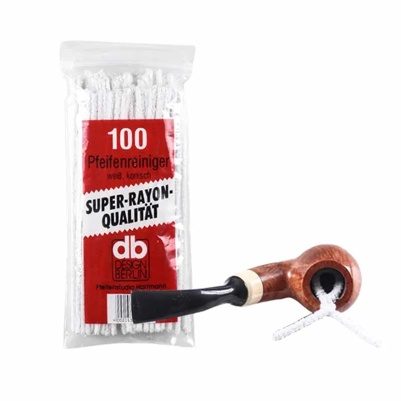 

100 шт., хлопковые портативные очистители для курительных трубок, инструмент для чистки дымовых табачных трубок, белые сигаретные трубки, инструменты для очистки сигарет, инструмент для сигарет