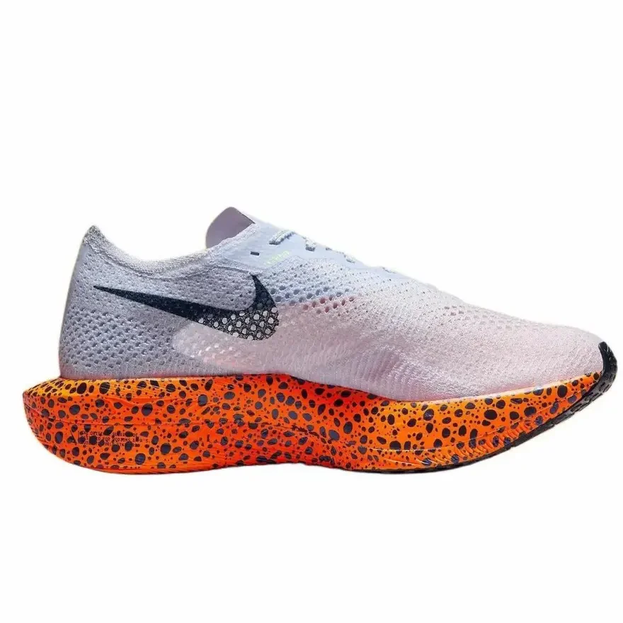 Nike Trendy and versatile comfortable and stylish non-slip low-top running shoes unisex white orange ...