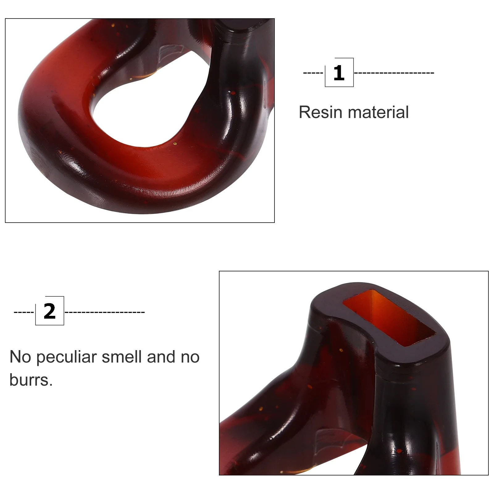 Blowing Aid Instruments Flute Replacement Accessory Brown Resin Accessories for