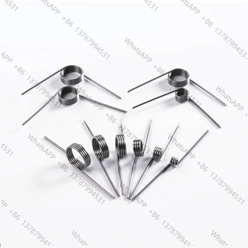 10Pcs 0.3 0.4 0.5 0.6 0.7 0.8mm Spring Steel or 304 Stainless Steel Small V Shaped Coil Torsion Spring 90 135 175 180 degree