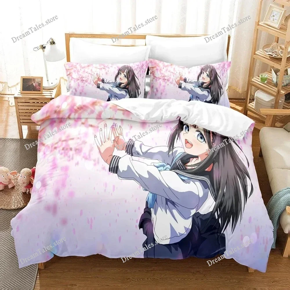 

Home Textile Cartoons Akebis Sailor Uniform Cover Duvet Cover Pillow Case Boy Girl Polyester Bedding Set King Queen Twin Size741