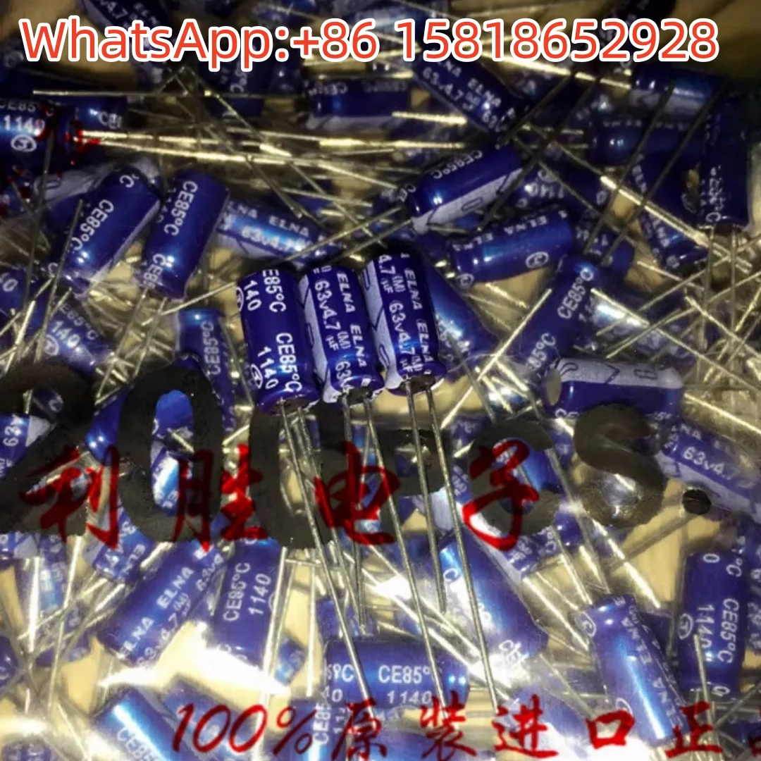 20pcs 4.7UF 63V Japan ELNA High-end Blue Robe Audio Capacitor 63V4.7UF 5*11 RE3