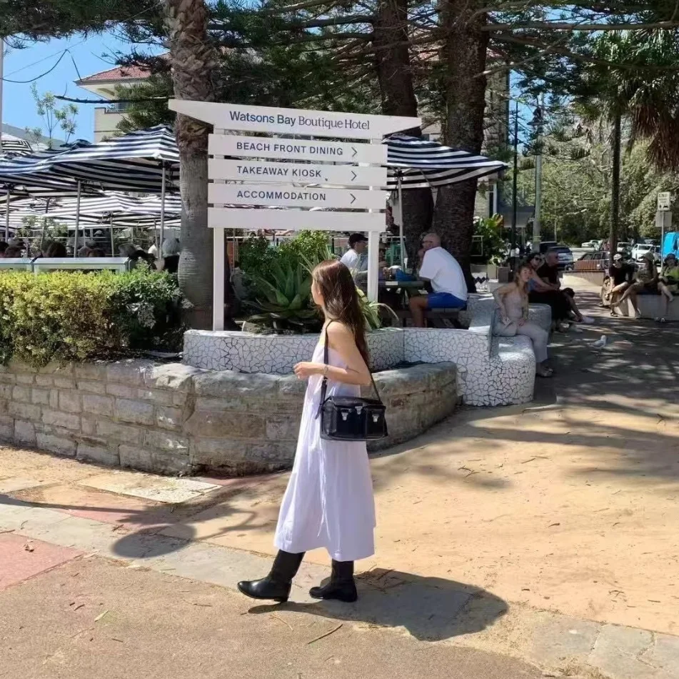 Primavera Verano nuevo OUNCE coreano Sle mat Color versátil correa adelgazante suelta Dr Casual de una sola pieza señoras D...