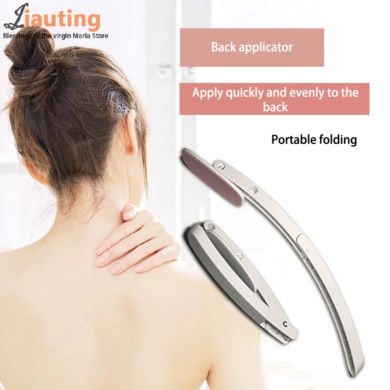 Portable Foldable Back Applicator Lotion Sunscreen Ointment Applicator Long Handle Free Sunscreen Tanning For Men & Women